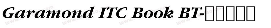 Garamond ITC Book BT字体转换